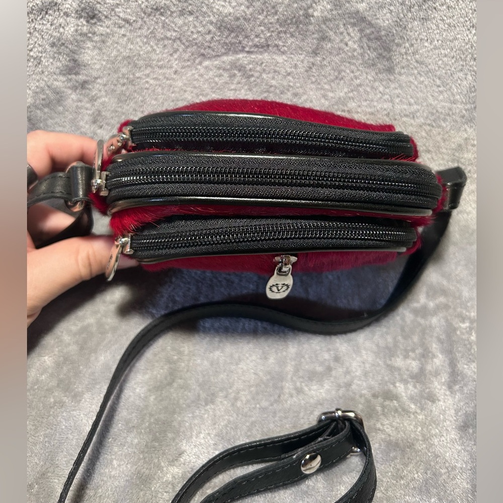 Valentina Genuine Pony Hair Crossbody Bag - Picture 6 of 12